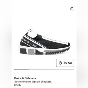 Sorrento logo sneakers. Used few times, run small.